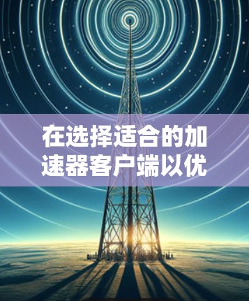在选择适合的加速器客户端以优化您的网络性能时，您需要考虑多个因素，包括您的具体需求、应用场景以及技术预算。以下是一些主要的加速器客户端及其特点，帮助您做出明智的选择