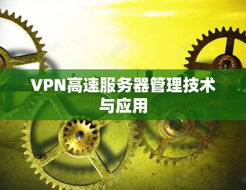 VPN高速服务器管理技术与应用