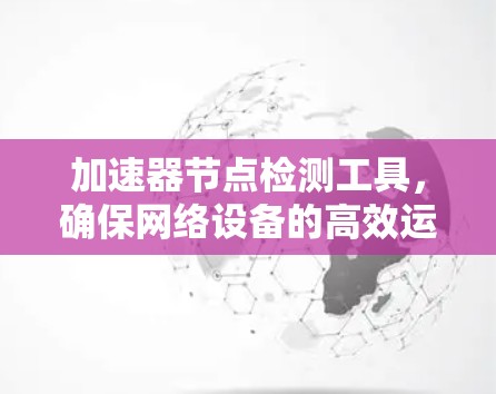 加速器节点检测工具，确保网络设备的高效运行