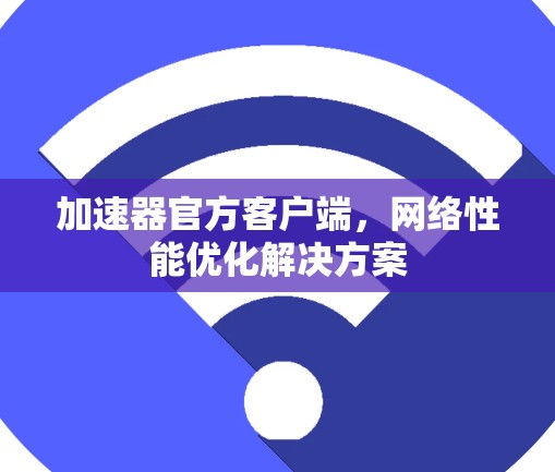 加速器官方客户端，网络性能优化解决方案