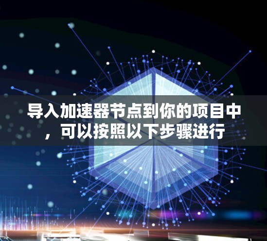 导入加速器节点到你的项目中，可以按照以下步骤进行